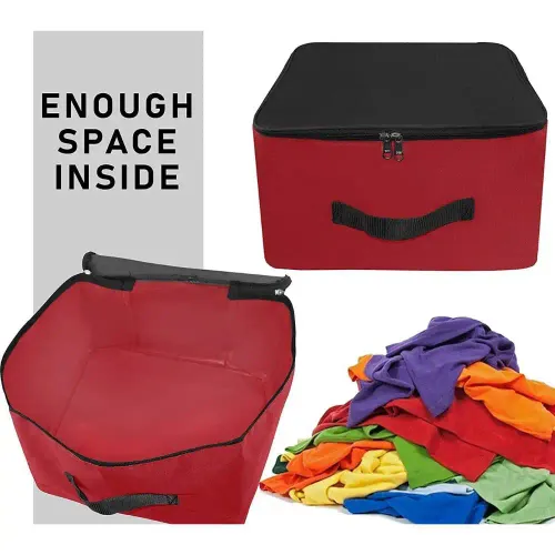 Lot De 2 Grands Sacs De Rangement Robustes Pliables 