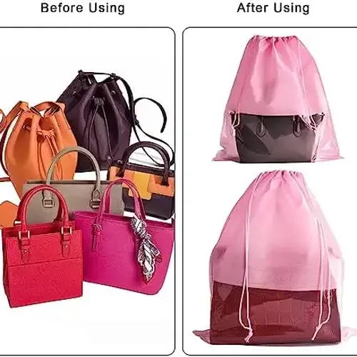 Lot De 10 Pochettes De Rangement Anti-poussière Pour Sacs À Main 