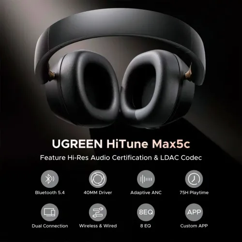 Casque Bluetooth Hi tune Max5c - Réduction De Bruit ( anc )
