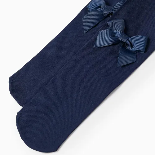 Collants De Microfibre Com Nœud Pour Fille