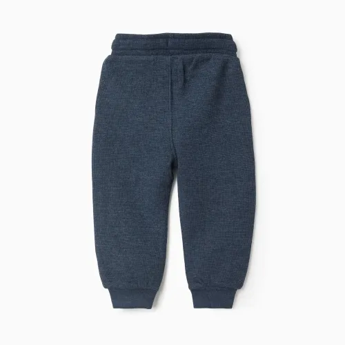 Waffle Textured Joggers For Baby Boys
