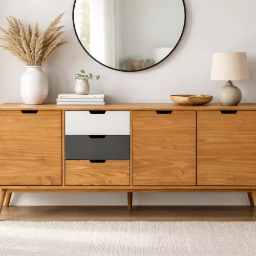 Cusco Buffet Avec 3 Portes Et 3 Tiroirs 171 Cm