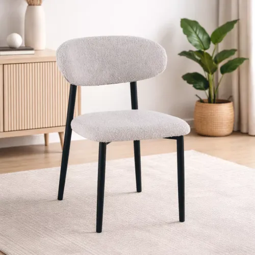 Amandine Chaise De Salle A Manger - Gris