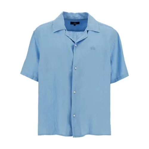 Chemise Bowling Homme En Pur Lin Coupe Décontractée Estivale Varoun