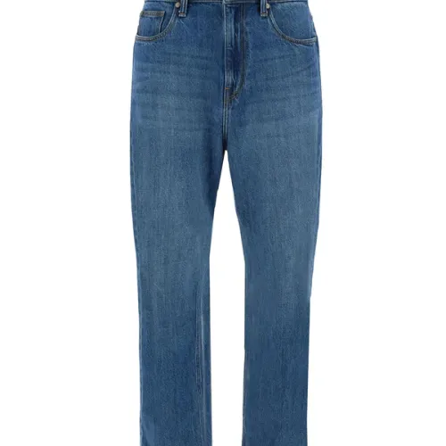 Jean En Denim Délavage Moyen Coupe Regular En Coton – Carl