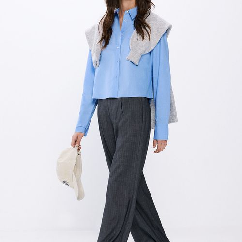 Chemise Courte En Popeline