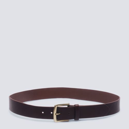 Ceinture Large Marron Unie