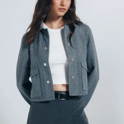 Veste Courte En Peluche