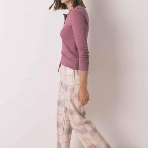 Pyjama Long À Imprimé Carreaux 