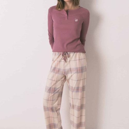 Pyjama Long À Imprimé Carreaux 