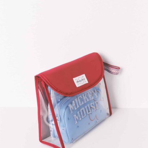 Lot De 3 Trousses De Toilette Mickey Rouges