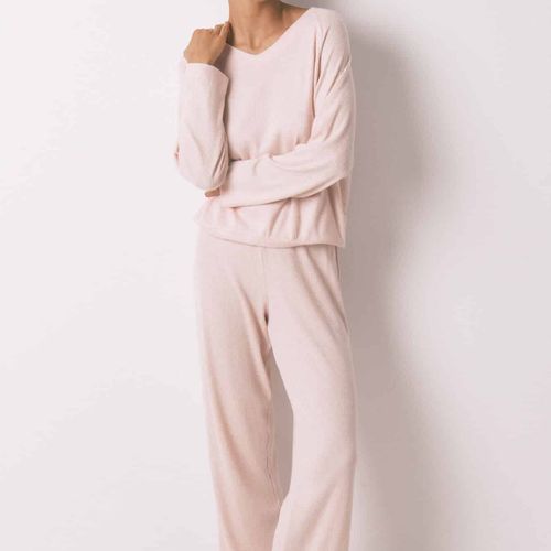 Pyjama Long Côtelé Brossé
