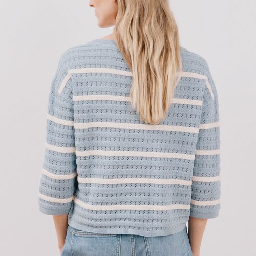 Pull Rayé Bicolore