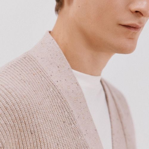 Cardigan Fantaisie En Maille Perlée
