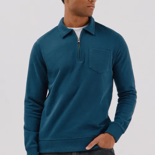 Sweatshirt À Col Polo