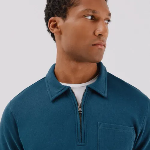 Sweatshirt À Col Polo