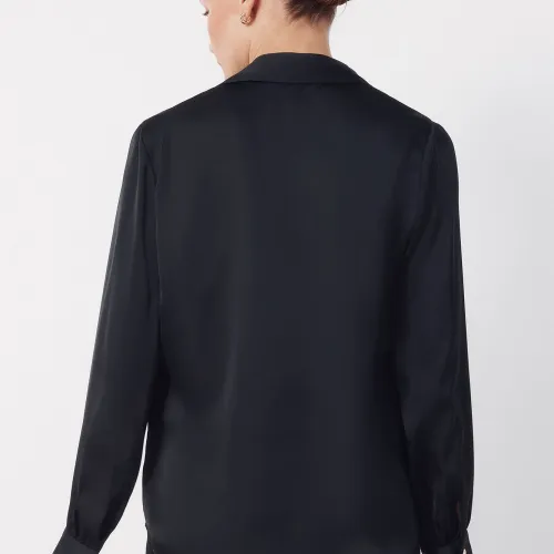 Blouse Satinée Avec Nœud