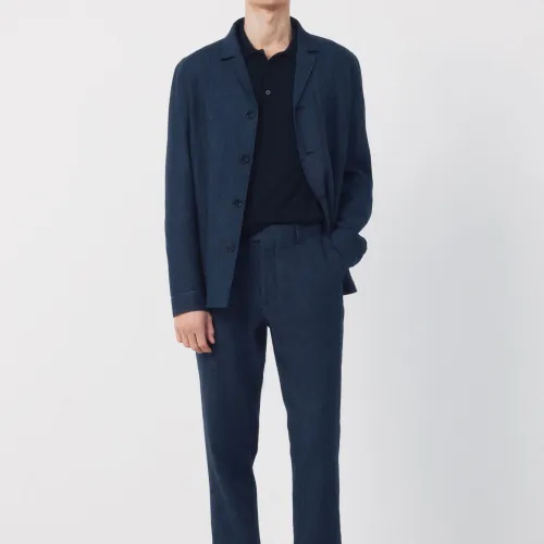 Blazer Effet Structuré En Mélange De Lin (coordonné)