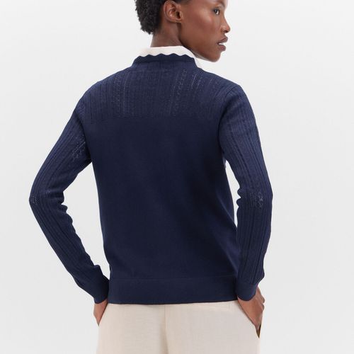 Pull En Maille Combinée
