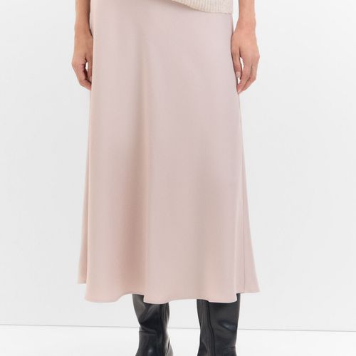 Jupe midi satinée