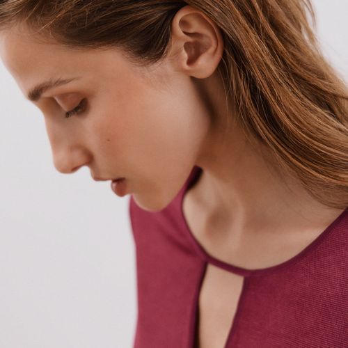 Haut En Tricot En Forme De Larme