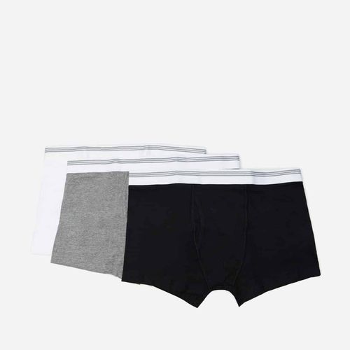 Lot De 3 Boxers En Maille Unis, 3 Couleurs