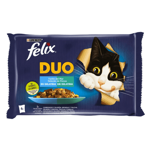Purina Felix Fantastic Duo Sélection De Poissons 4 X 85g