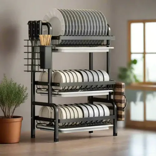 Étagères De Rangement Pour Vaisselle Et Vaisselle Égouttoirs Ménage Multifonctionnel
