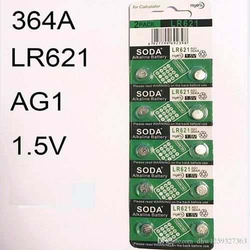 Lot 10 Piles Lr621 Ag1 364a Alkaline Battery 1.5v Pile Alcaline Lr 621 Au Lithium Batterie