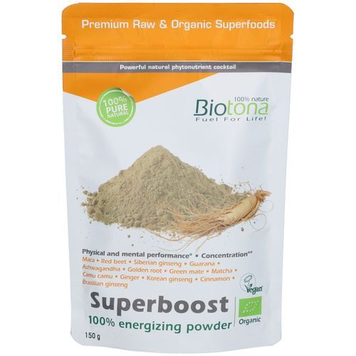 Superboost Poudre A Base De Maca, Ginseng Siberien , Guarana, Matcha, Ashwagandha