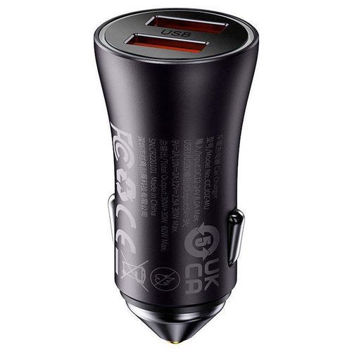 Chargeur De Voiture Contactor Max, 2 X Usb Type-a, 60w, Car Charger