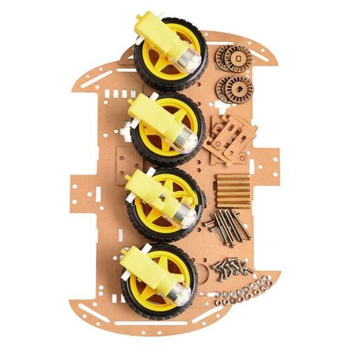 Moteur Transparent Smart Robot Car Châssis Speed ​​encoder Battery Box Diy Voiture 