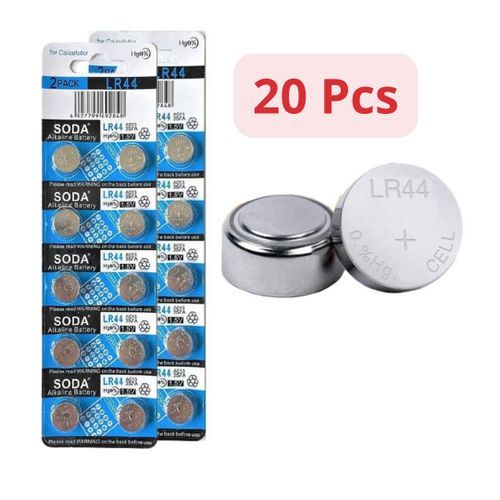 Lot 20 Piles Lr44 / Ag13 / G13a / 357 Voltage 1.5v