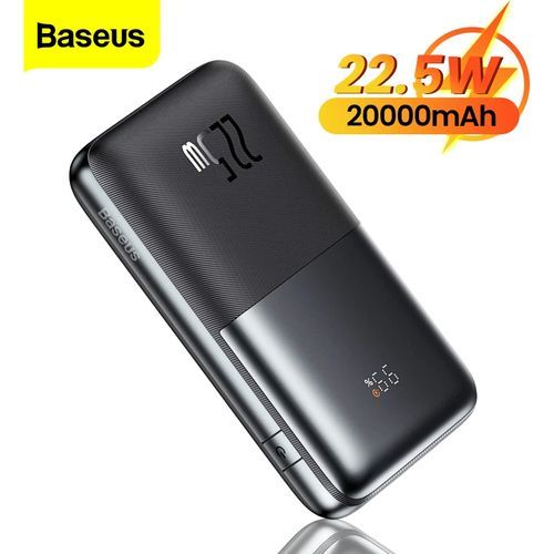 Baseus Power Bank Bipow Pro 20000mah 22.5w Charge Rapide Pd, Qc3.0