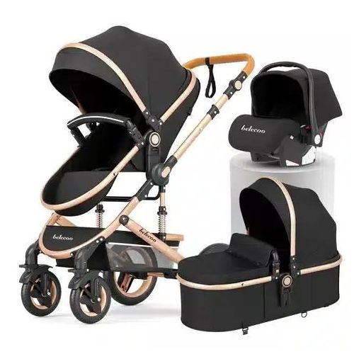 Belecoo Poussette 3 En 1 Avec Maxi Cosi Utilisable À Partir De La Naissance