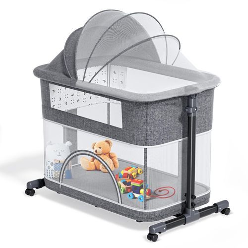 Lit Cododo Bébé Multifonction 3 En 1 – Lit Cododo + Berceau + Parc – Réglable & Sécurisé