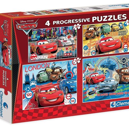 4 Puzzles Progressive 20-60-100-180 Pcs