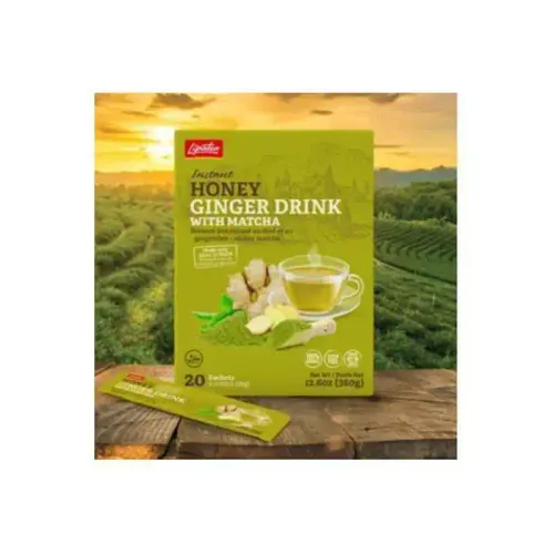 Boisson Instantanée Soluble - Gingembre, Miel, Matcha