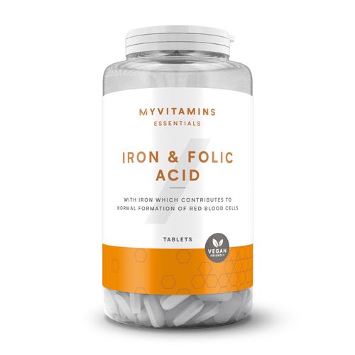Myvitamins Acide Folique Et Fer En Comprimés Myprotein Iron & Folic Acid