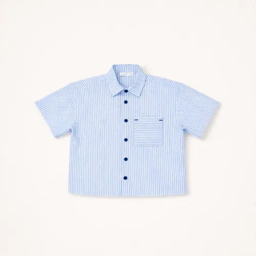 Ensemble Garçon Chemise & Short Rayé – Élégance Estivale
