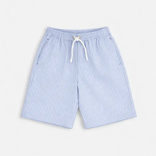 Ensemble Garçon Chemise & Short Rayé – Élégance Estivale