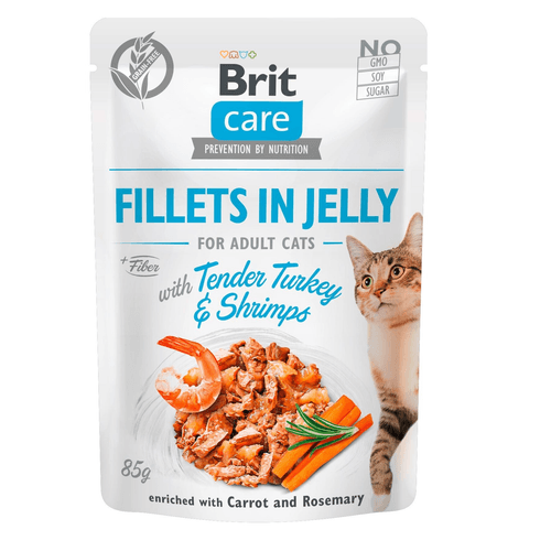 Alimentation Humide Care Fillets Gelée Dinde & Amp; Crevettes