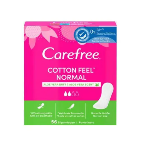 Protège-slips Cotton Feel Aloe (56 Pièces)