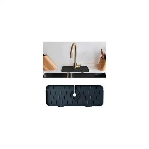 Tapis De Robinet En Silicone Absorbant Couleur Aléatoire