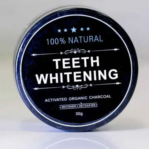 Poudre de Charbon de Bambou Noir Naturel Vegan pour Blanchiment des Dents
