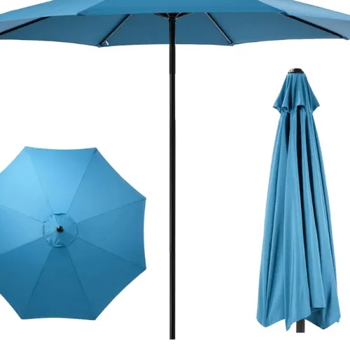 Grand Parasol De Jardin Et Plage Et Café (excellon Qualité) Sans Manivelle