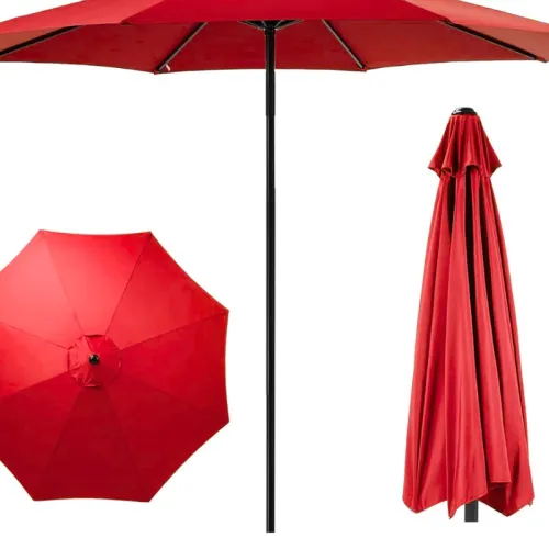 Grand Parasol De Jardin Et Plage Et Café (excellon Qualité) Sans Manivelle
