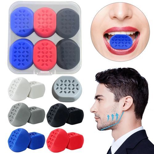 6pcs - Silicone Jaw Line Exerciser Ball 40/50/60lbs