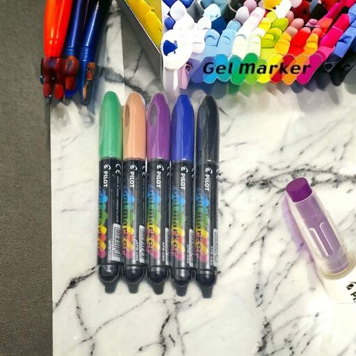 Gel Marqueur Pilote Pack 5 Couleurs Aléatoires