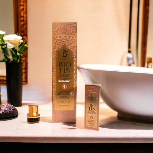 Shampooing Hydratant Réparateur Biotin - Brunka Professionnel